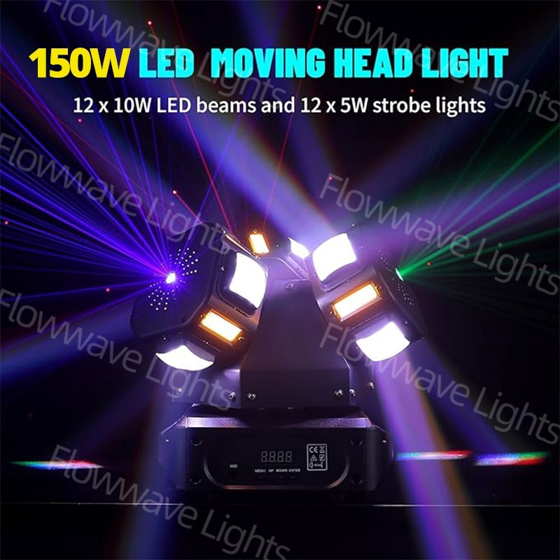 Flowwave ไฟดิสโก้ 3 หัวเคลื่อนไหว 150W รูปที่ 3
