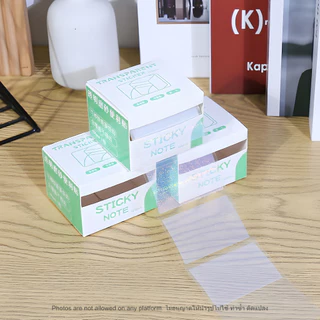 สติกเกอร์โน้ตใส แบบดึง/ม้วน Roll Sticker จดโน้ตสวย ติดซ้ำได้ ติดง่าย ลอกออกได้ สติกเกอร์ดัชนี