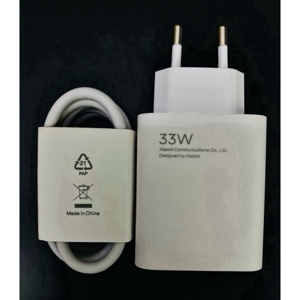 XIAOMI 33W TURBO CHARGE ** ADAPTER 33W + USB C 6A (120W) ** (NO PACKAGE)