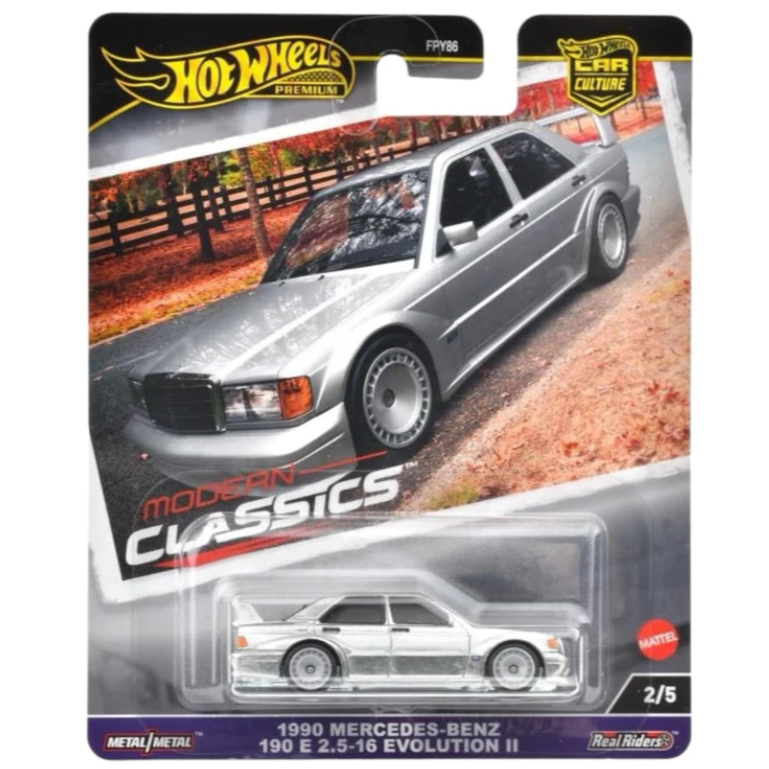 Hot Wheels Premium Modern Classics 1990 Mercedes Benz 190e 2.5-16 Evolution 2