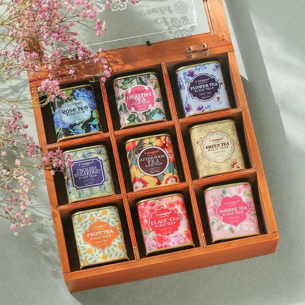 Giftset ชาดอกไม้ 9 ชนิด พร้อมกล่องของขวัญ 9 flower tea giftset Two Tone Tea ของขวัญวันแม่ ของขวัญปีใหม่ ของฝากผู้ใหญ่