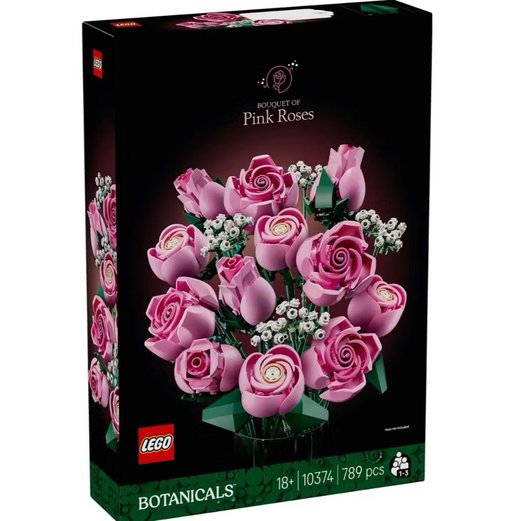 LEGO Botanicals 10374 Bouquet of Pink Roses (789 Pieces)