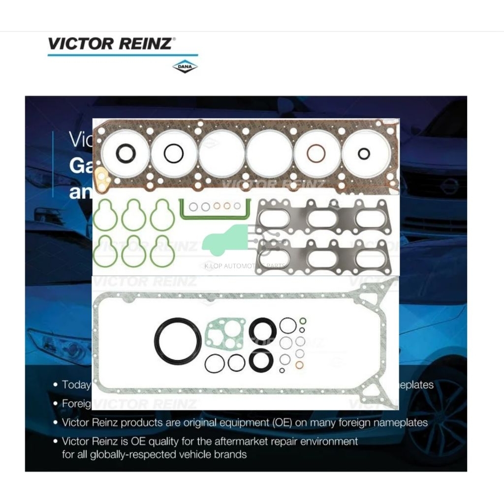 ท่อนบน+ล่าง BENZ E280 W124, S280 300SE W140, Ssangyong 3.2 '96 (M104) (ยี่ห้อ Victor Reinz งานเยอรมั