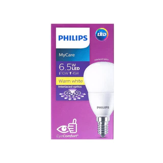 Philips หลอดไฟ Led Bulb 4W 6.5W ขั้วเล็กE14 My Care ((กล่องยับบ้าง))