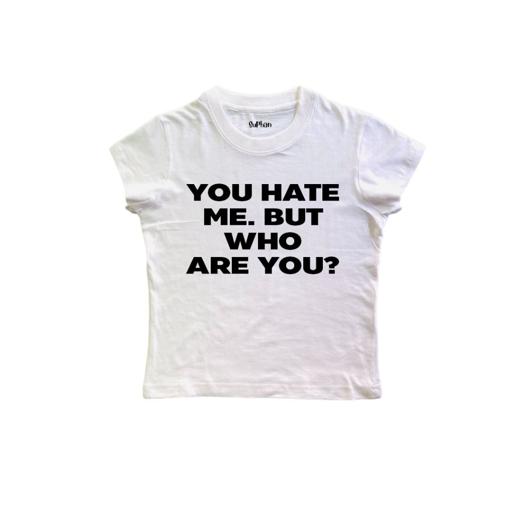 chicchi.cshop | เสื้อยืด babytee ลาย Who are you พร้อมส่ง
