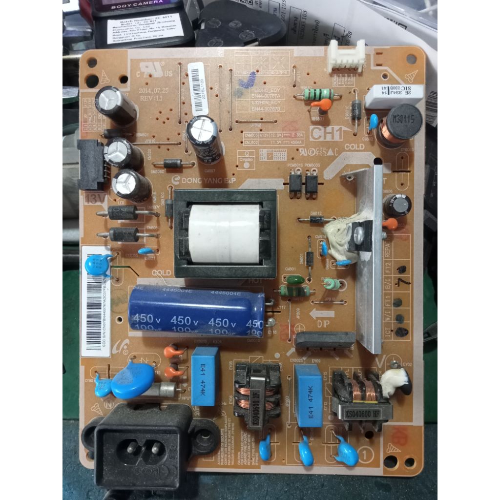 power supply TV Samsung 32" Model UA32FH4003 , UA32H4303 พาร์ท BN44-00767A ,BN44-00767B ของถอดใช้งาน