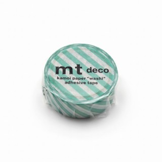 mt masking tape Striped Emerald Green (MT01D594) / เทปตกแต่ง…
