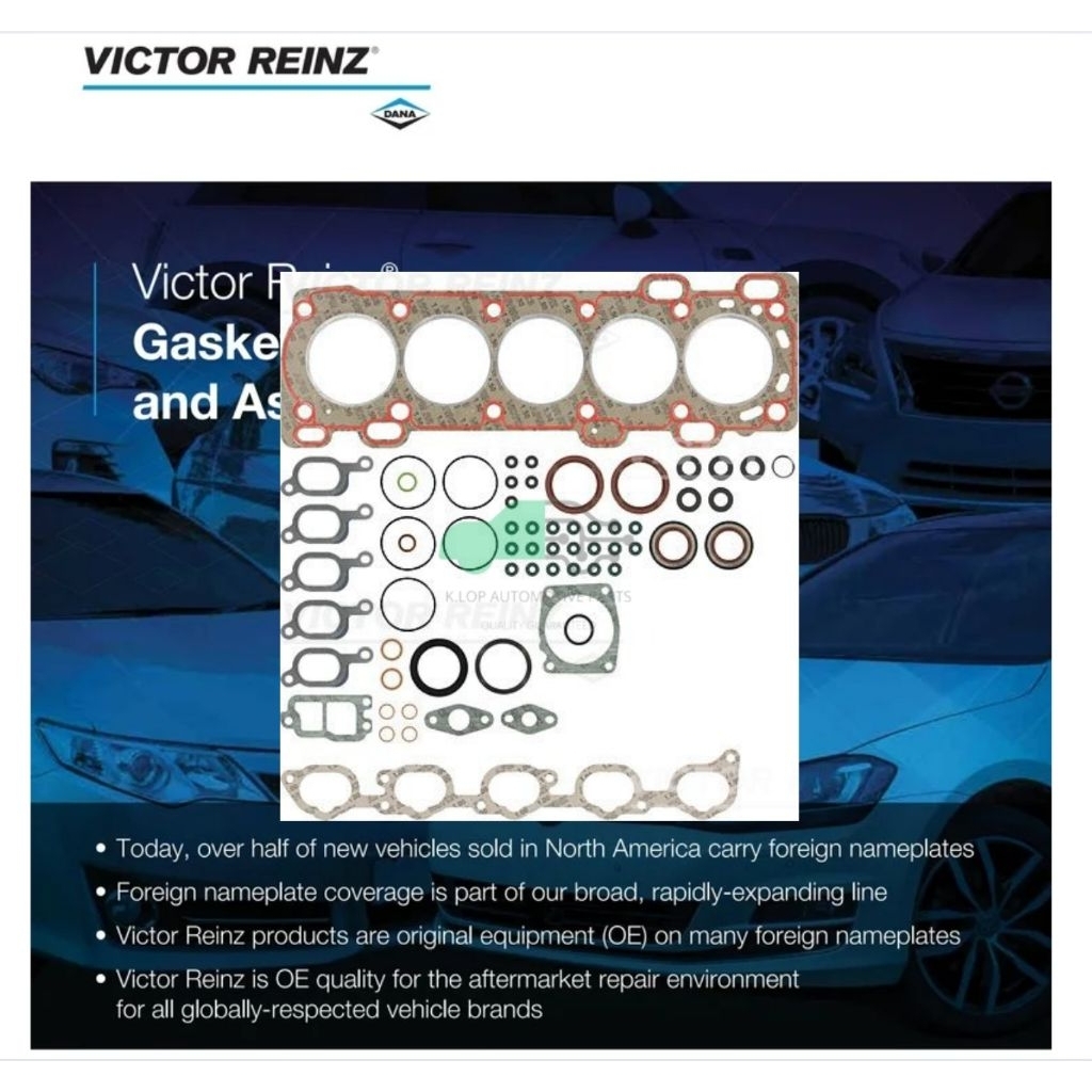 ท่อนบน Volvo 850 5cyl. 2.3T '92, 2.0T (B5234T B5204T) (ยี่ห้อ Victor Reinz งานเยอรมัน)