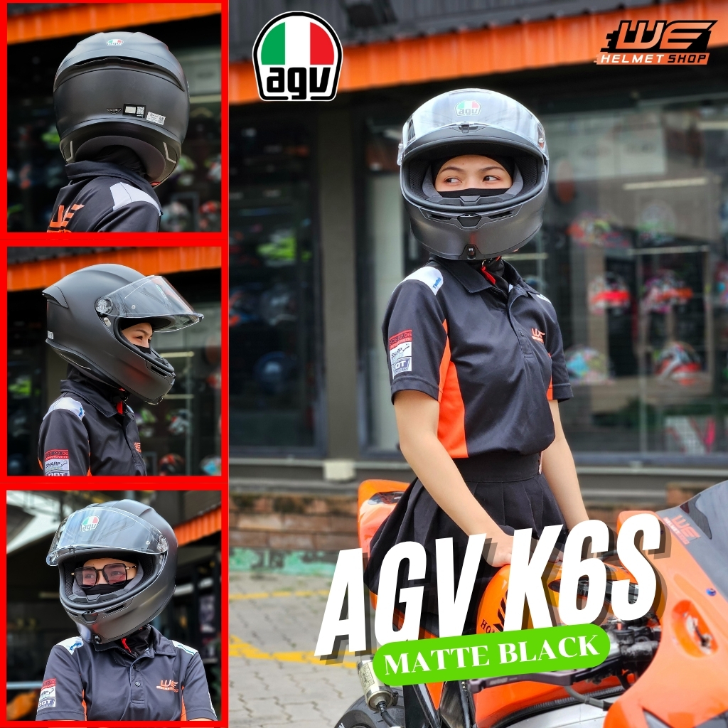NEW 2024!!  AGV K6 S หมวก Sport Racing นำหนักเบาสุดๆ