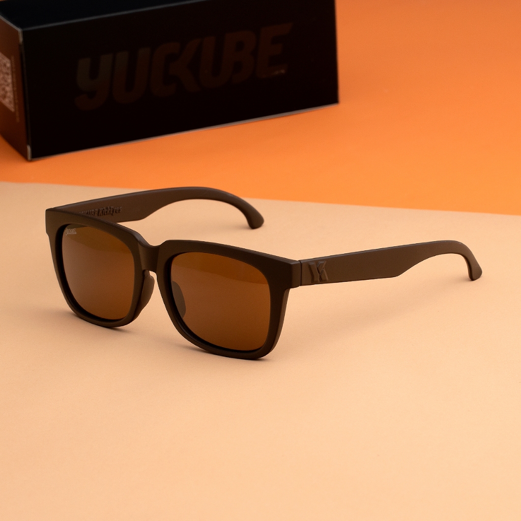 แว่นตากันแดด Yuckube รุ่น Kickeyes (เตะตา) : Matte Brown / Brown