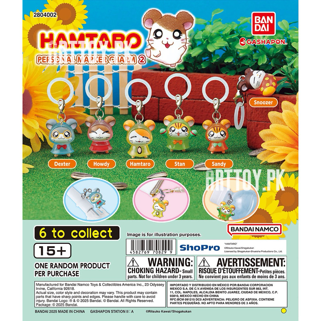 (gz907/พร้อมส่ง🇹🇭) Hamtaro Personal Marker Charm 1-2