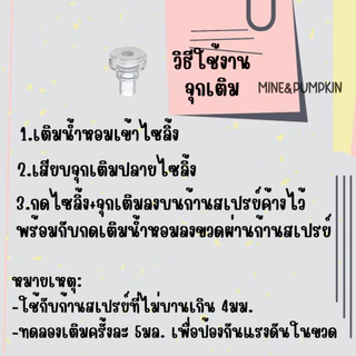 【M&P】อุปกรณ์เติมน้ำหอม จุกเติมน้ำหอม ผ่านทางก้านสเปรย์ (ใช้ได้สำหรับก้านสเปรย์แบบเรียวยาว)