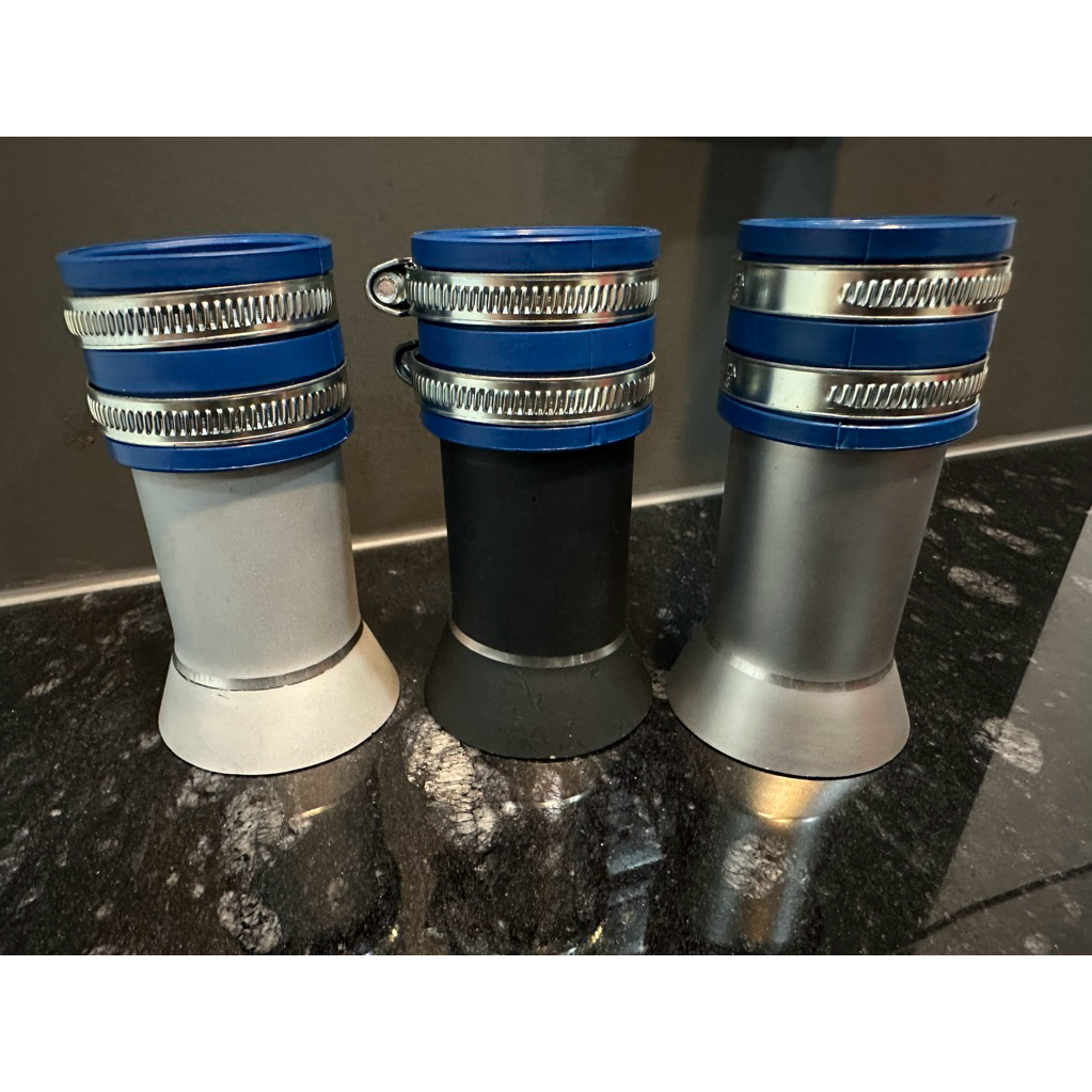 คอกรองเลส ปากบาน/ปากแตร/เรือนตั้ง/เรือนCB/ ขนาด1.6นิ้ว(44MM) บานออกถึง63MM อุปกรณ์ครบมาพร้อมยิงทราย ใส่ได้เกือบทุกรุ่น