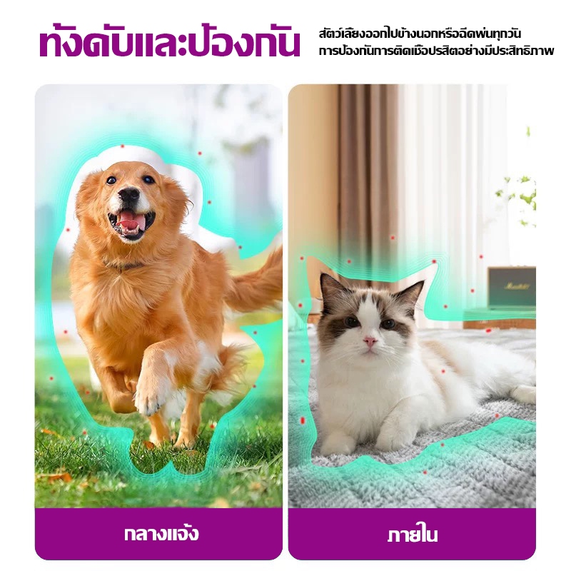 กำจัดเห็บและหมัด 500ml กำจัดหมัดหมา กำจัดหมัดแมว กำจัดเห็บหมัด สูตรพืช ปลอดภัย ไม่ทำร้ายสัตว์เลี้ย - 5