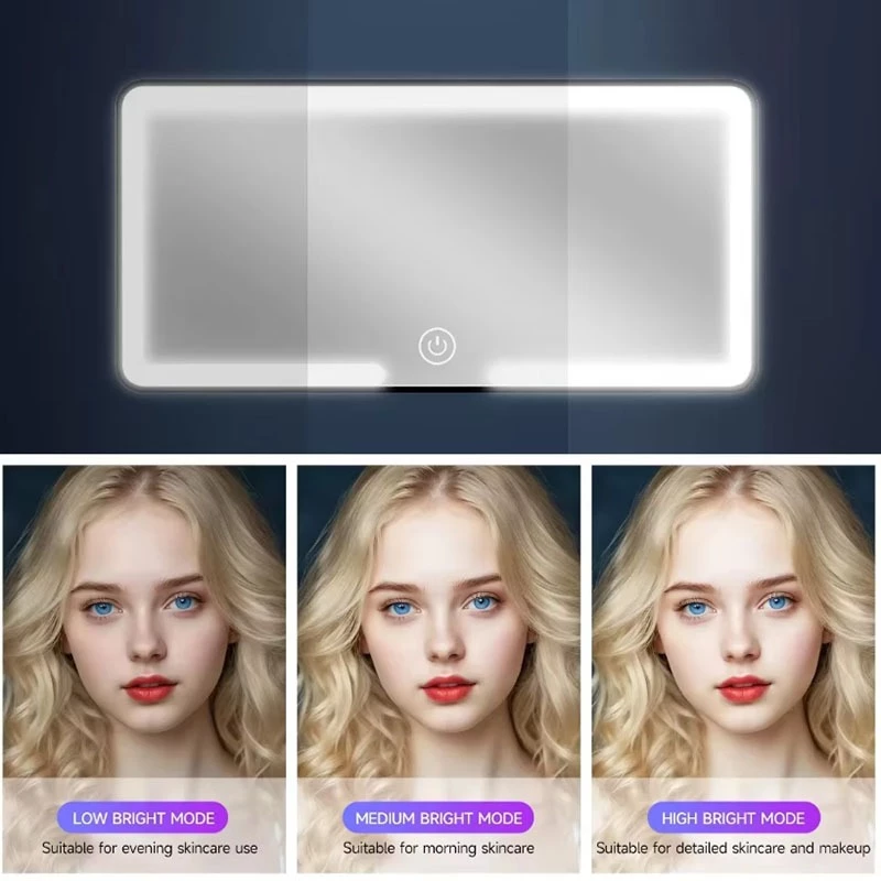 กระจกแต่งหน้า LED ติดรถยนต์ ปรับได้ 3 ระดับ thumbnail 8