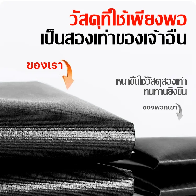 ผ้าใบกันแดดกันฝน PE (มีตาไก่) สีดำ คลุมของ คลุมรถ ผ้าเต้น ขนาด 4x6 5x6 8x10 เมตร - รูปที่ 3