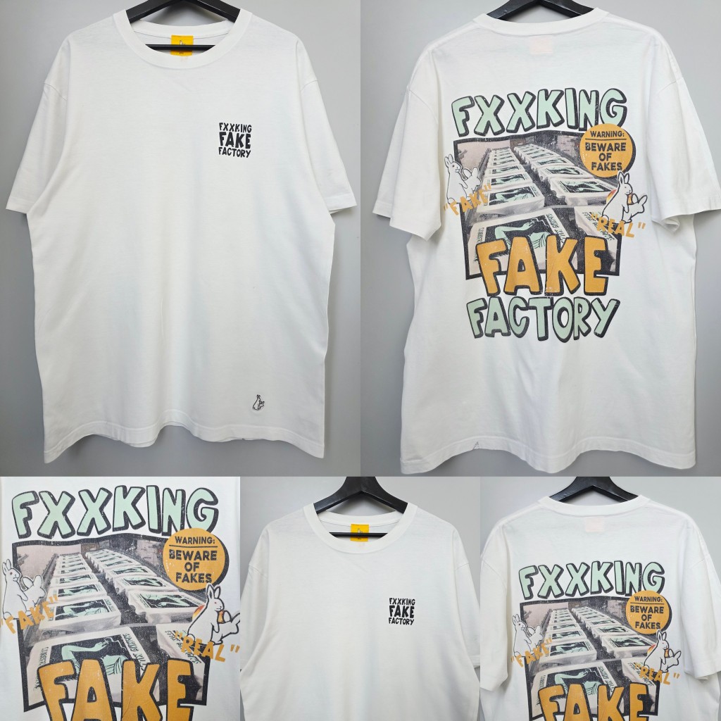 [ ของแท้ ] เสื้อยืด FR2 fxxkingrabbits Size L (44/29) มือสอง สภาพดีมาก พร้อมส่ง