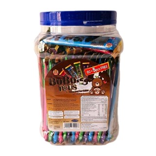 BoBo Plus ช็อคโกแลตบาร์ ช็อคโกแลตแผ่น บรรจุ 60 ชิ้น แถมฟรี 5…