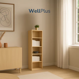 WellPlus ชั้นวางอเนกประสงค์ 5 ชั้น ชั้นวางของ วางหนังสือ ใช้งานได้หลากหลาย ดีไซน์ทันสมัย
