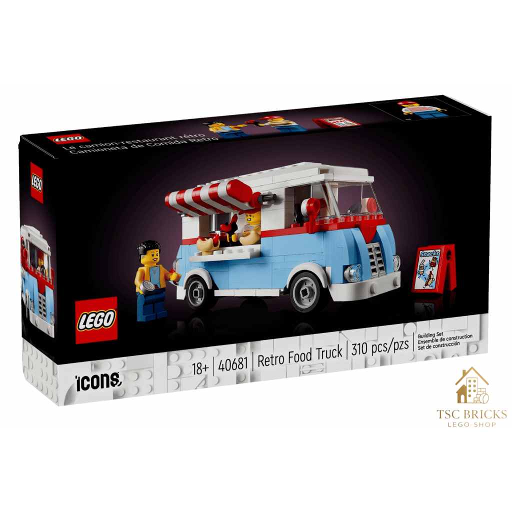 LEGO 40681 Retro Food Truck สินค้าพร้อมส่งจากไทย)