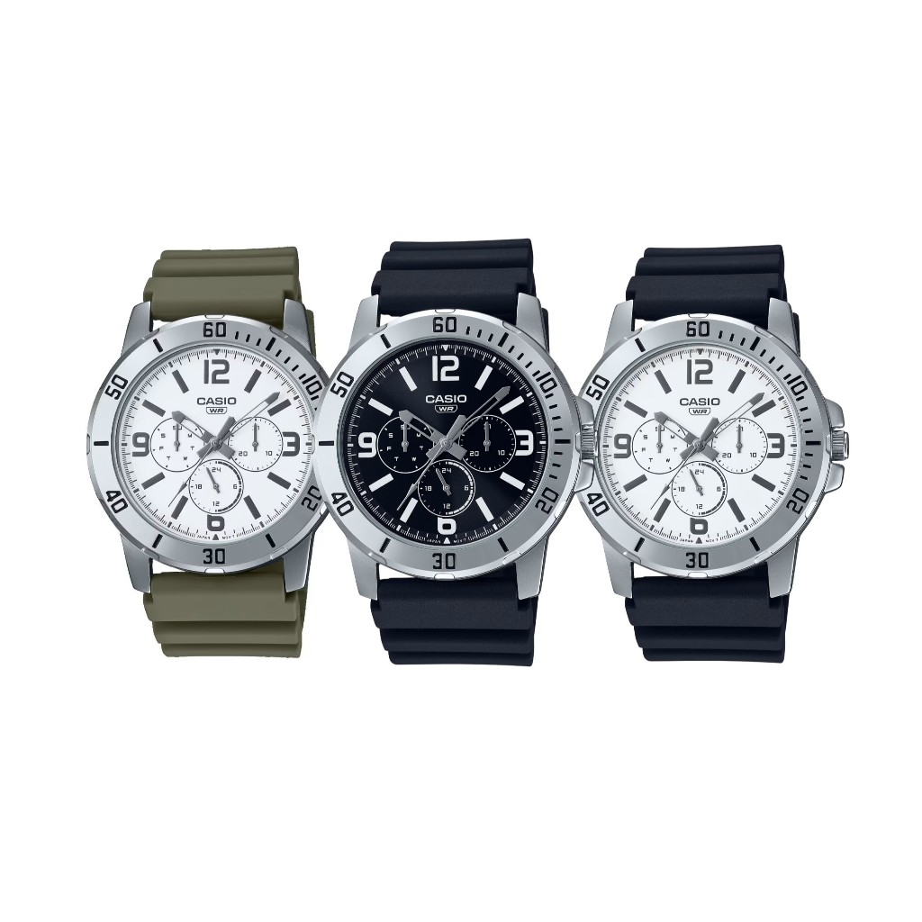 Casio นาฬิกาข้อมือผู้ชาย MTP-VD300-1BUDF / MTP-VD300-3BUDF / MTP-VD300-7BUDF Sporty Men's Watch Quar
