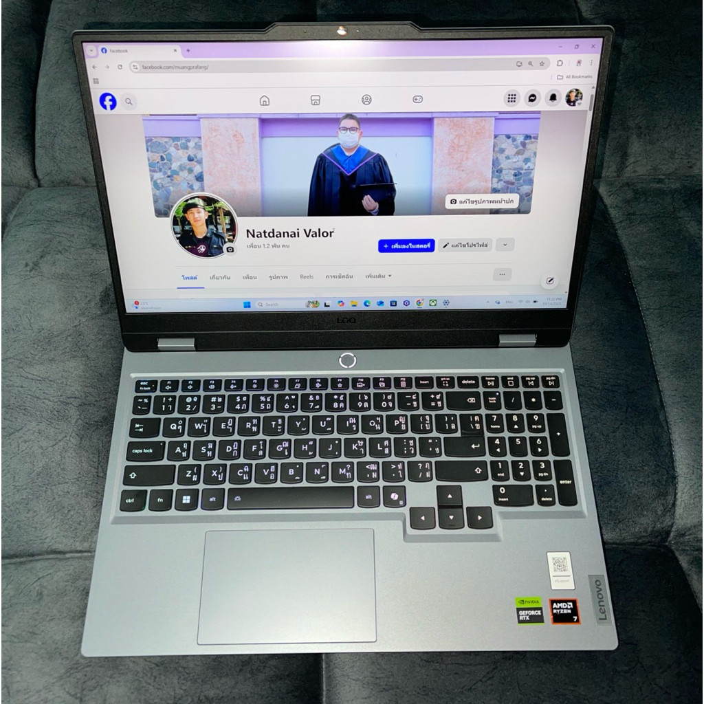 ‼️ขายโน๊ตบุ๊ค Lenovo LOQ 15AHP10 (RTX 5060) ของแท้ มือสอง สภาพใหม่ ประกันศูนย์ไทย 1 ปี ‼️
