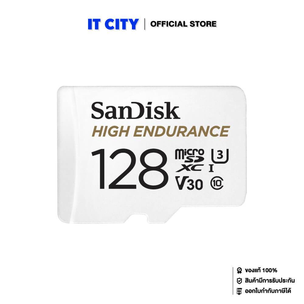 SANDISK MicroSDXC HIGH ENDURANCE 128GB,100/40MB/s,C10 ME6-000865 การ์ดความจำ