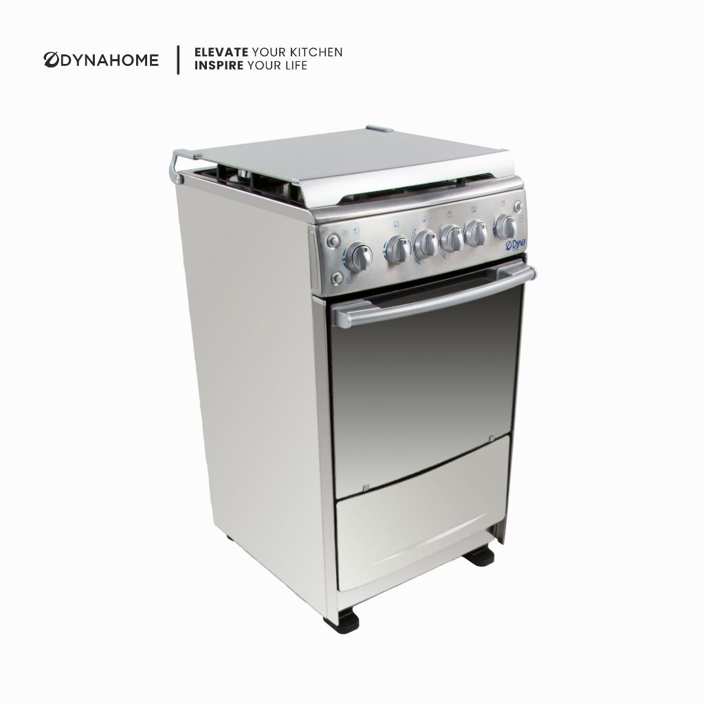 DYNAHOME เตาอบแก๊สตั้งพื้นพร้อมเตาแก๊ส 4 หัวเตาทองเหลือง รุ่น DH-05GGKS รับประกันวาล์ว เปิด - ปิดแก๊ส 5 ปี
