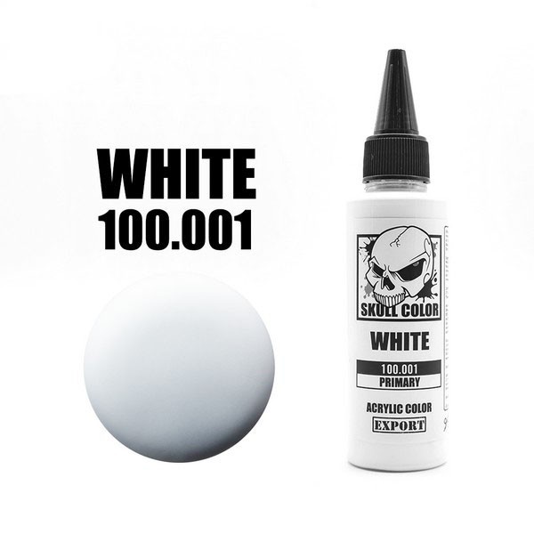 (ส่งด่วนใน กท) Skull Color 100.001 White 60 ml (Primary) 8853100903014 (สี)