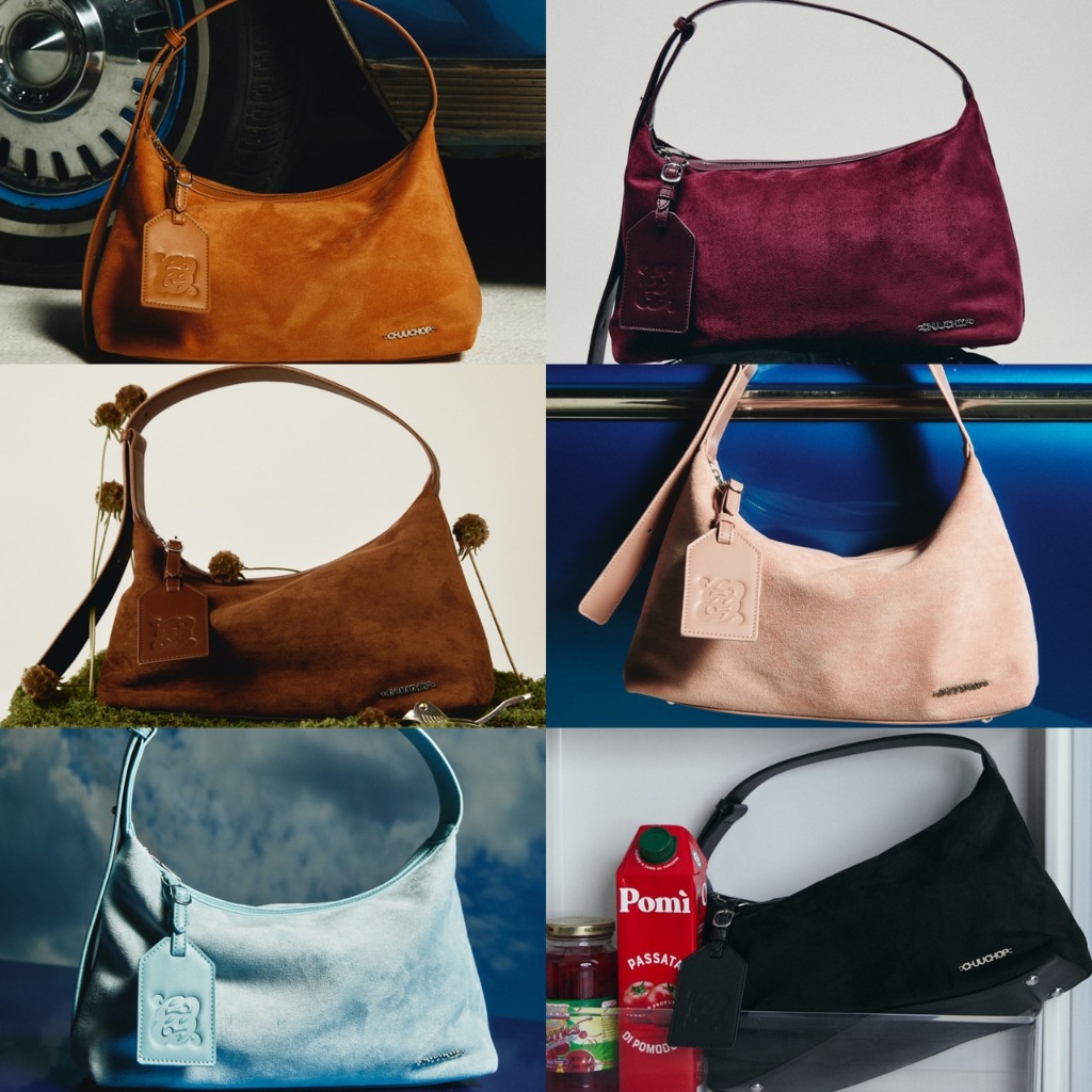 CHUUCHOP - Wendy Bag–Large Size กระเป๋าสะพายข้างไซส์ใหญ่ วัสดุหนังกลับ(C8419)