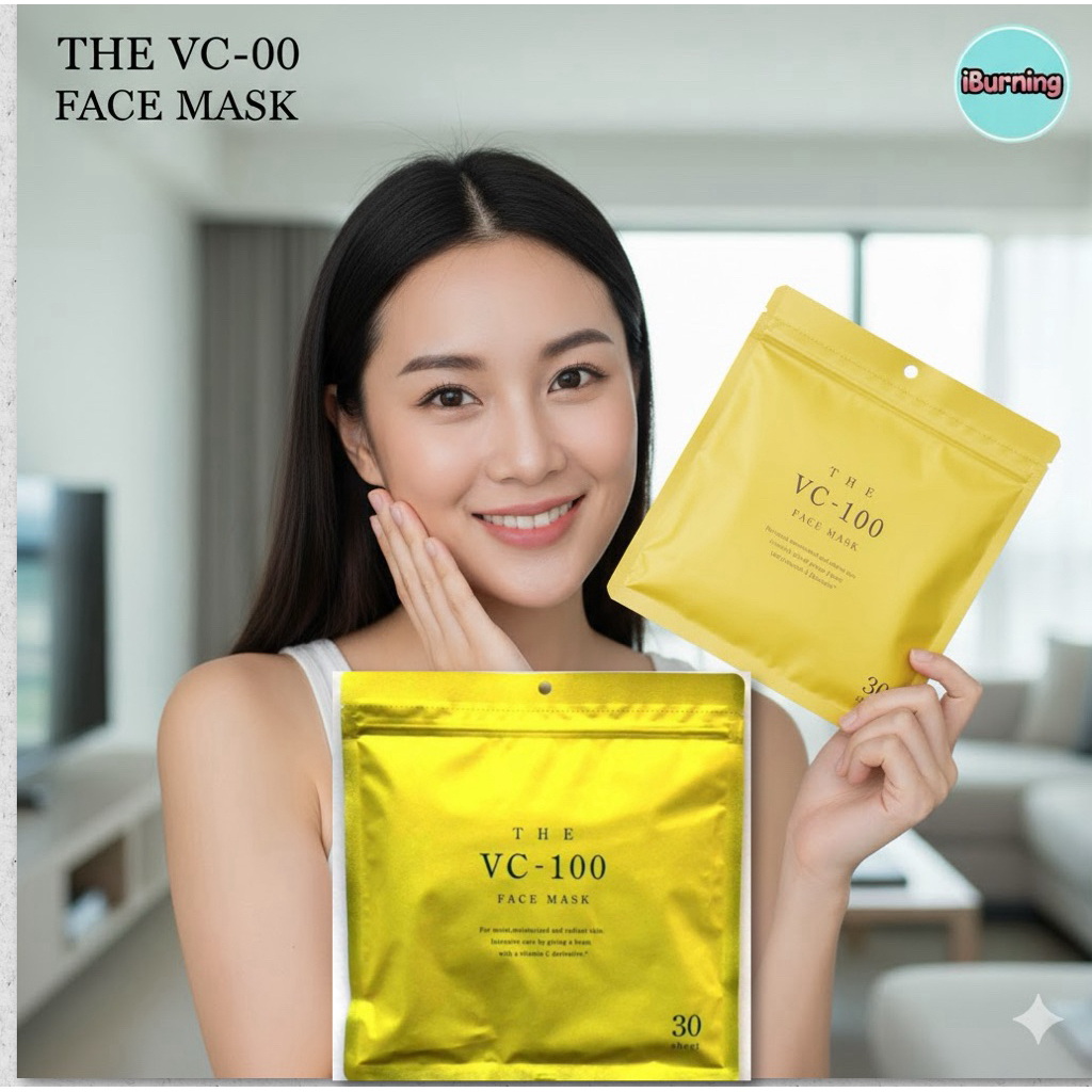 🎌พร้อมส่ง 🇹🇭🌟SHIN FACTORY THE VC - 100 Face Mask sheet 30 PCS.