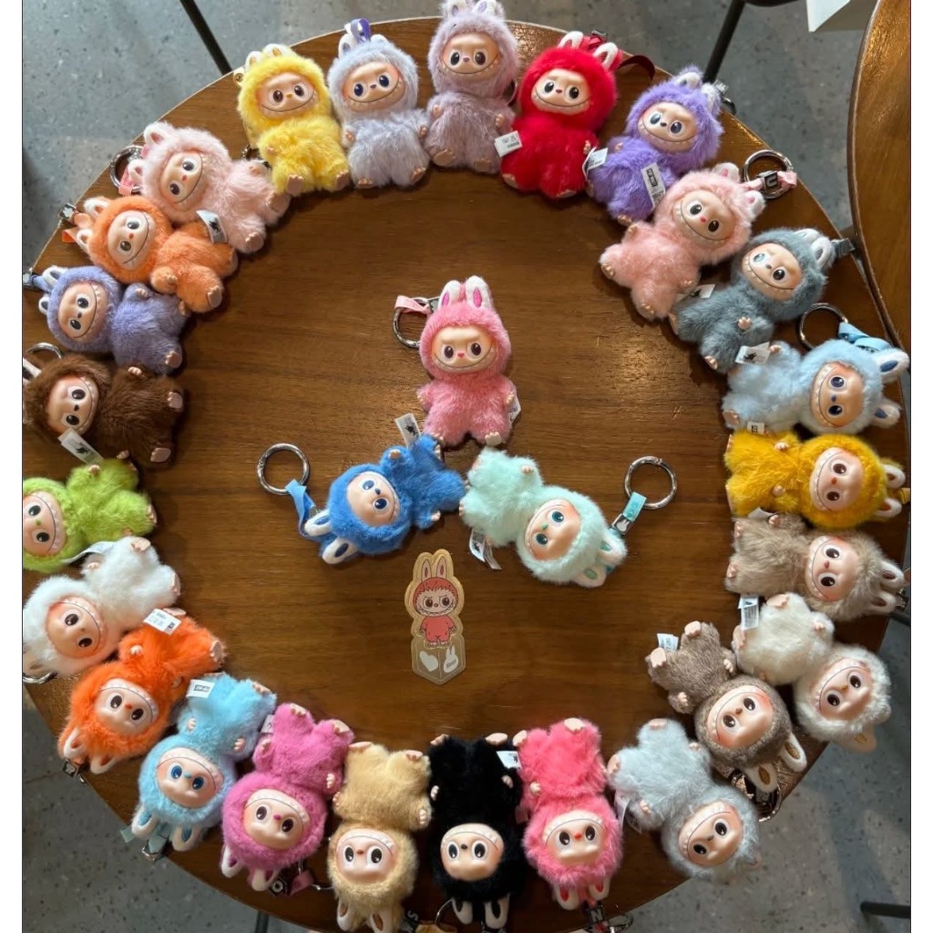 พร้อมส่งด่วน บู้จิ๋ว THE MONSTER PIN FOR LOVE SERIES - Vinyl Plush Pendant blind box [A-Z]