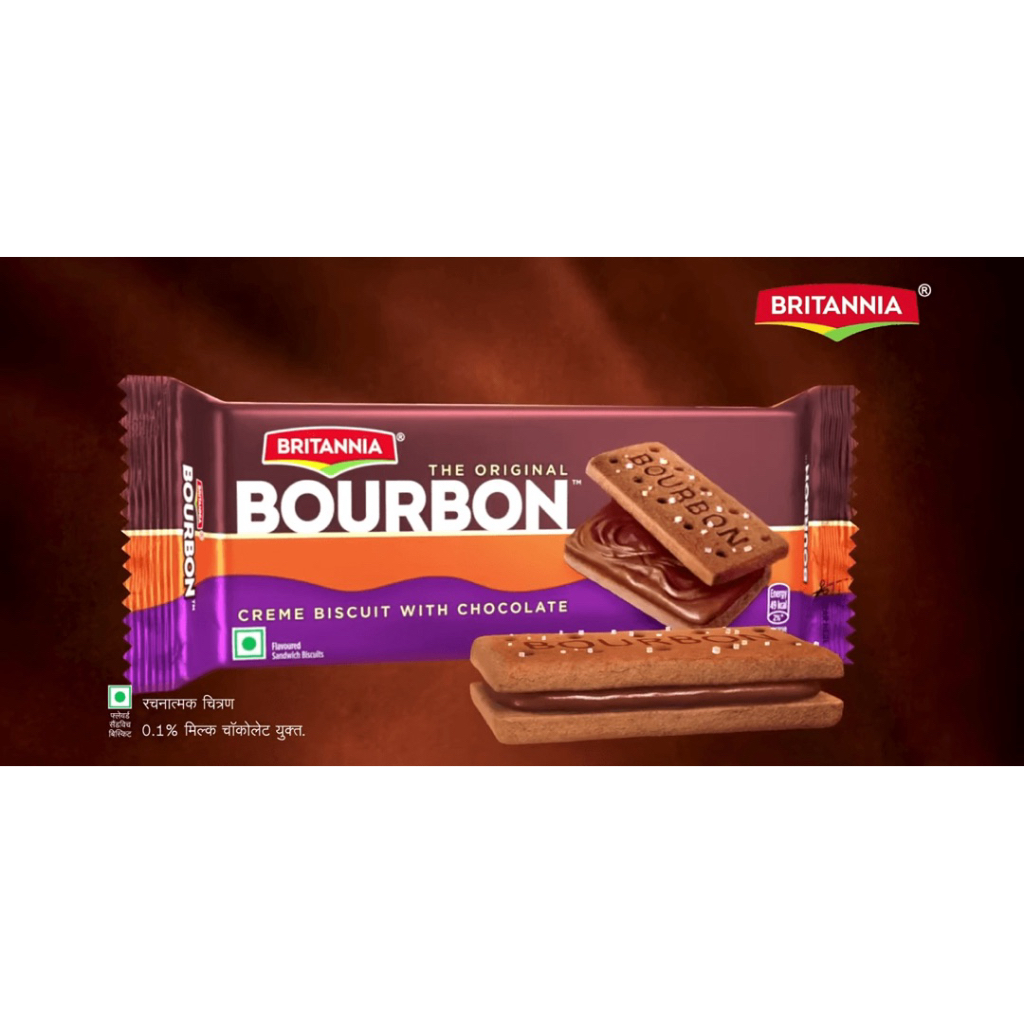 Britannia Bourbon Chocolate Cream Biscuit 97g