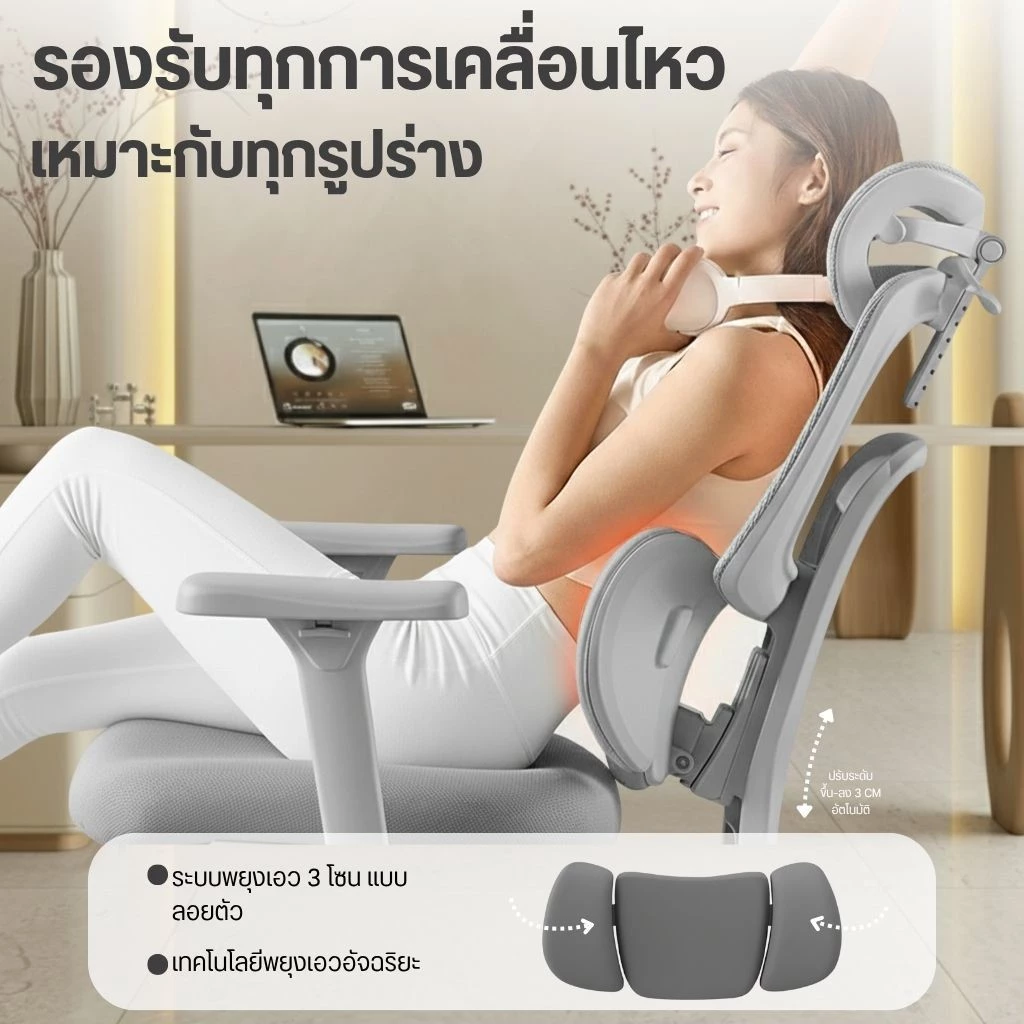 New SCurve เก้าอี้กว่า 20 แบบ เก้าอี้เพื่อสุขภาพ 9D  เก้าอี้ทำงาน เก้าอี้คอม เก้าอี้เกมมิ่ง เก้าอี้ออฟิศ เก้าอี้สำนักงาน thumbnail 7