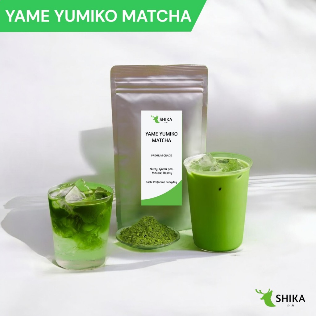 SHIKA MATCHA | YAME YUMIKO MATCHA ยาเมะ ยูมิโกะ มัทฉะ เกรดพรีเมี่ยม  🌱 ผงมัทฉะแท้ 100%