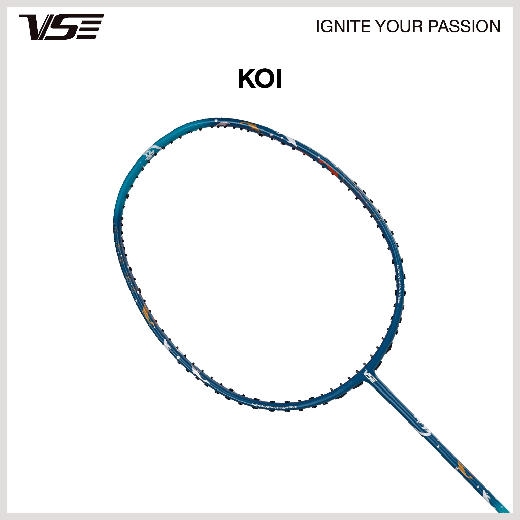 VS ไม้แบดมินตัน รุ่น KOI 5U แถมกริปคละสี+เอ็น+ซอง *ขึ้นเอ็น กรุณากดที่ตัวเลือกขึ้นเอ็นเท่านั้น*