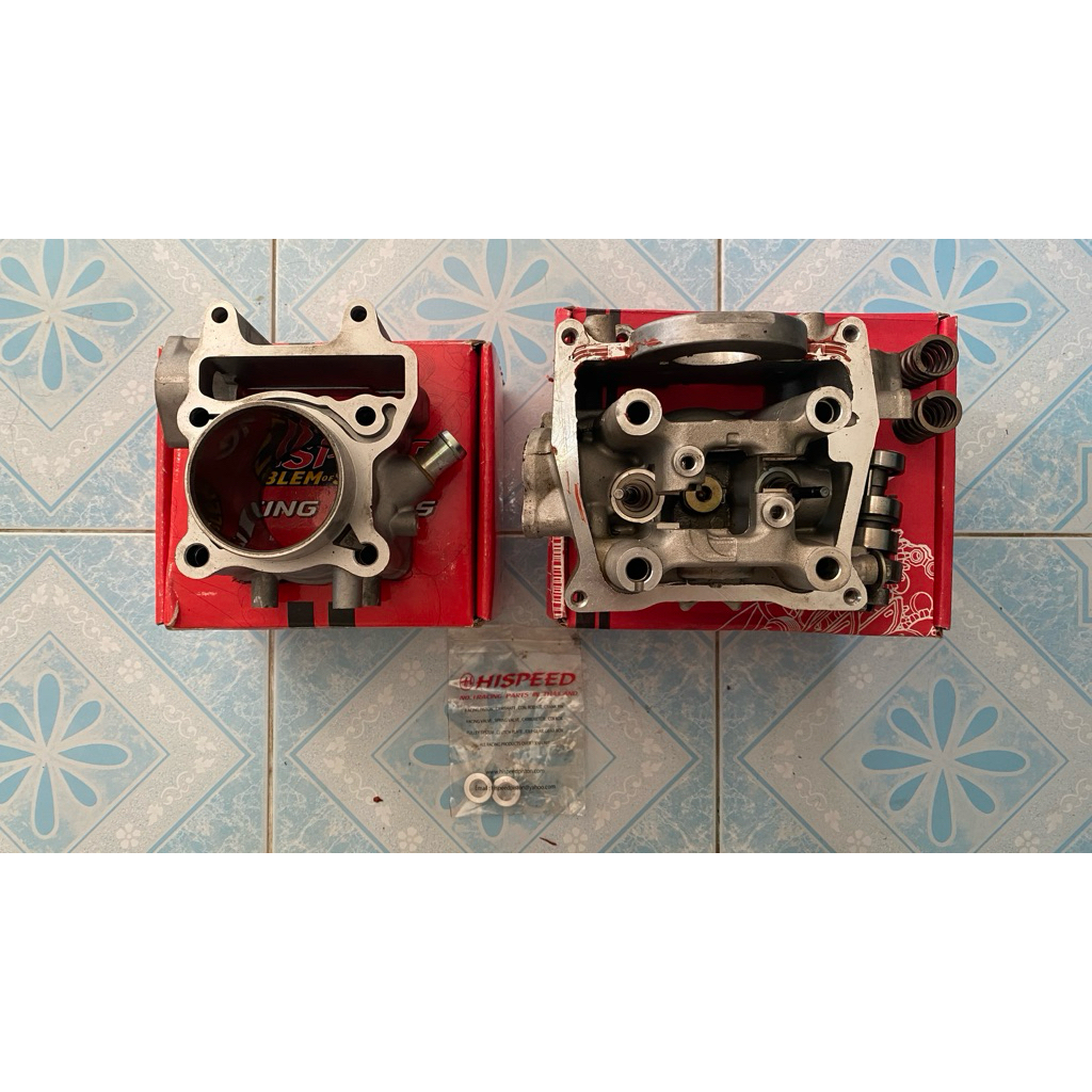 เสื้อสูบ+ฝาสูบแต่งPCX150ขนาด 60มิล PCX150,CLICK150,ADV-150