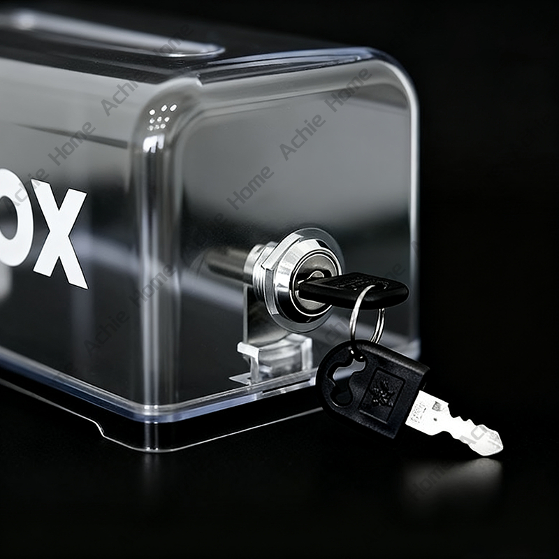 Tip Box กล่องใส่ทิป กล่องทิป Box มีกุญแจล็อค ขนาด 18.5*11.5*10CM