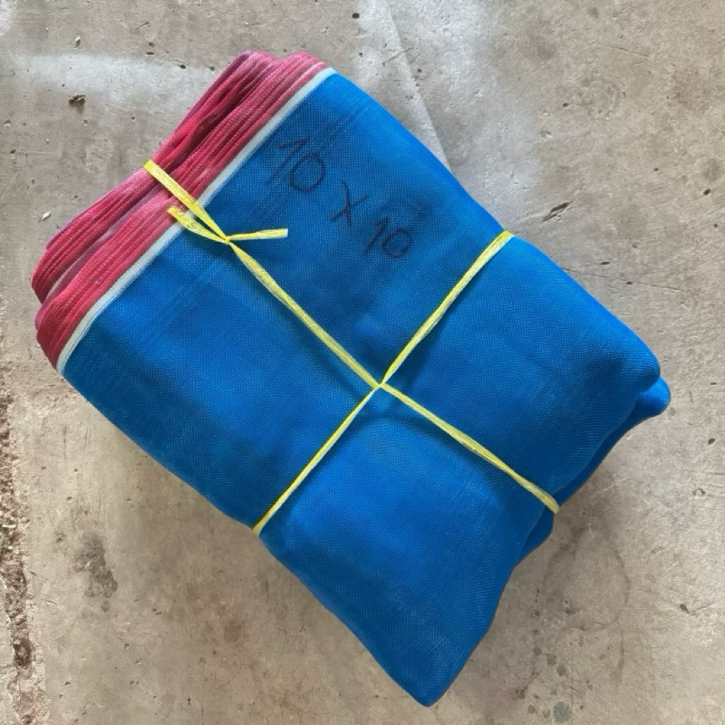 ผ้าลานตากข้าว ผ้าลาน เย็บสำเร็จพร้อมใช้งาน มีหลายขนาด มุ้งไนล่อนอย่างดี - รูปที่ 5