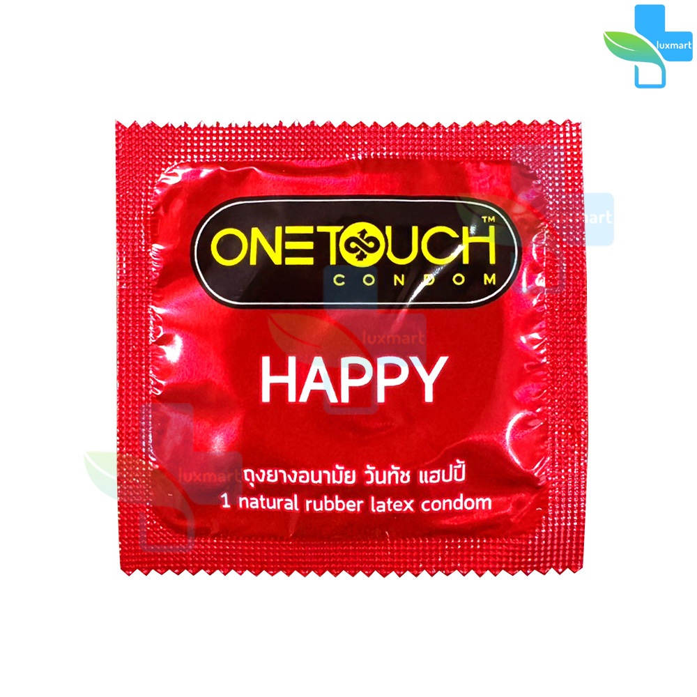Onetouch Happy วันทัช แฮปปี้ ขนาด 52 มม. บรรจุ 12 ชิ้น [6 กล่องใหญ่] JJ 6321 Family Pack ผิวเรียบ ถุงยางอนามัย One touch ราคา ถูกที่สุด ดีลบีเคเค แกลเลอรีภาพที่ 3
