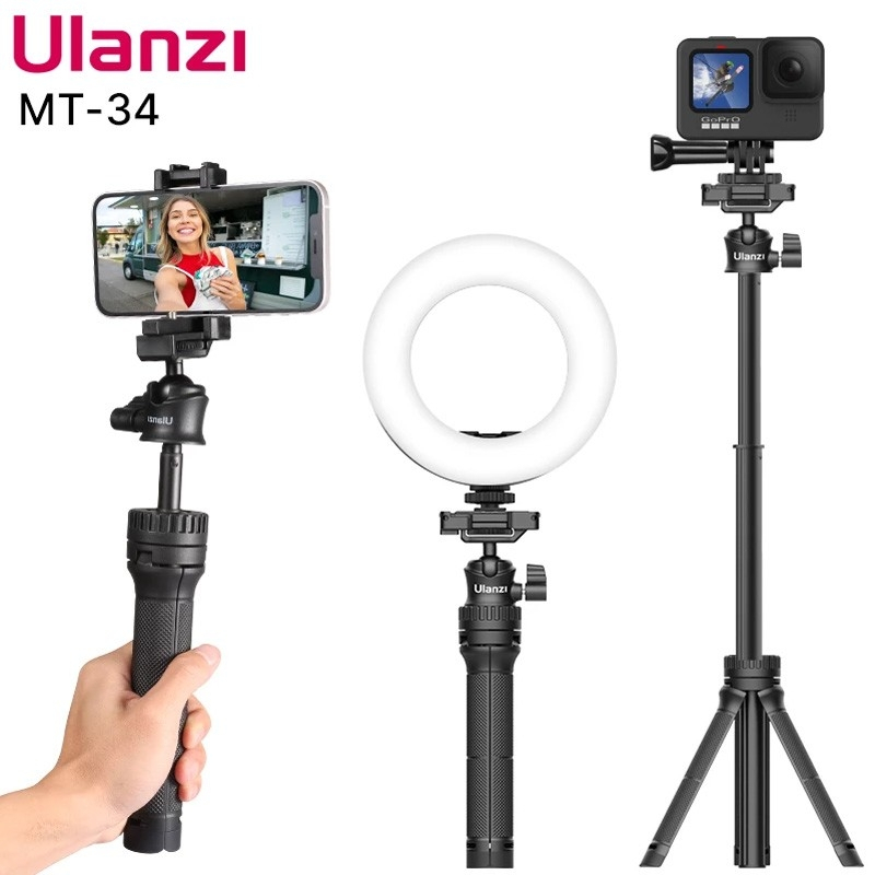 Ulanzi MT-34 ขาตั้งกล้อง 2 in 1 เป็นทั้งขาตั้งและไม้เซลฟี่ พร้อมส่ง