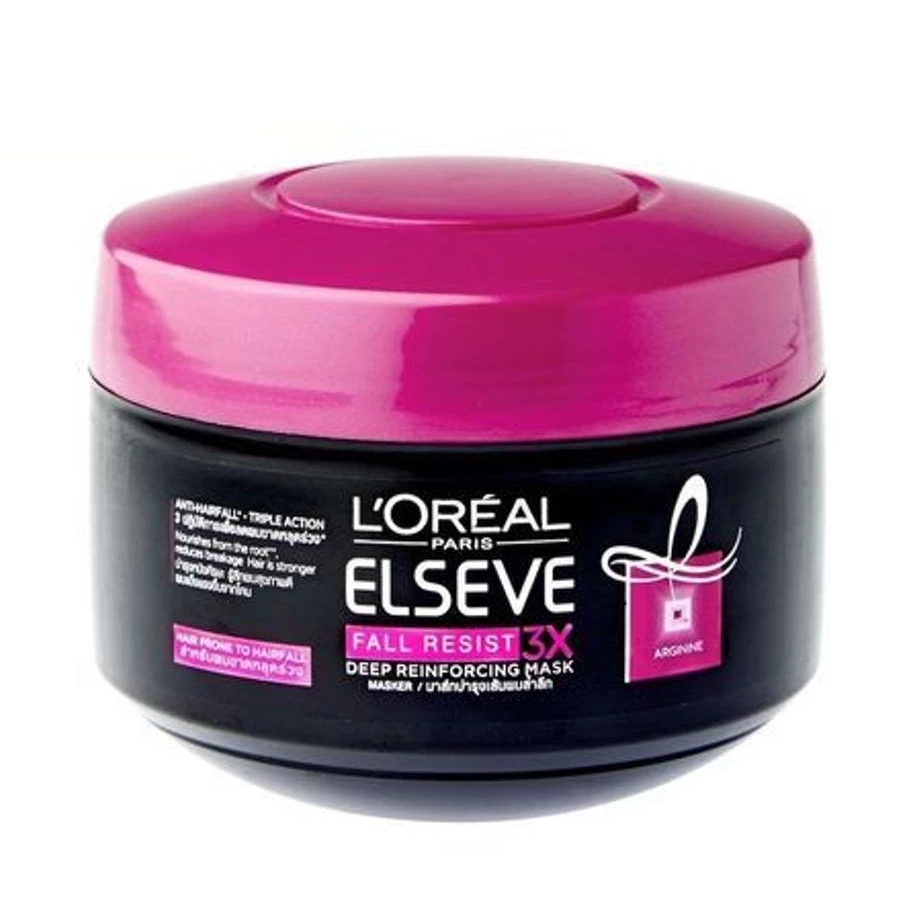 Loreal elseve ลอรีอัล ปารีส เอลแซฟ ฟอล รีซิสท์ ดีพ รีอินฟอร์สซิง มาส์ก 200ml มาส์กบำรุงเส้นผมล้ำลึก