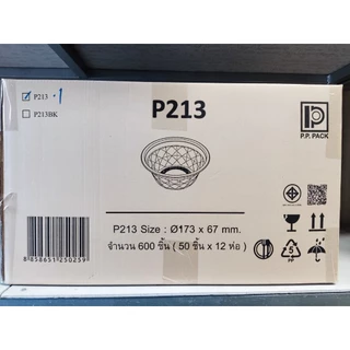ชามพลาสติก ชาม45 P213 ถ้วยพลาสติก ใส่อาหารร้อน ก๋วยเตี๋ยว JT-C45 FA-45 PP45 จำนวน50ใบ