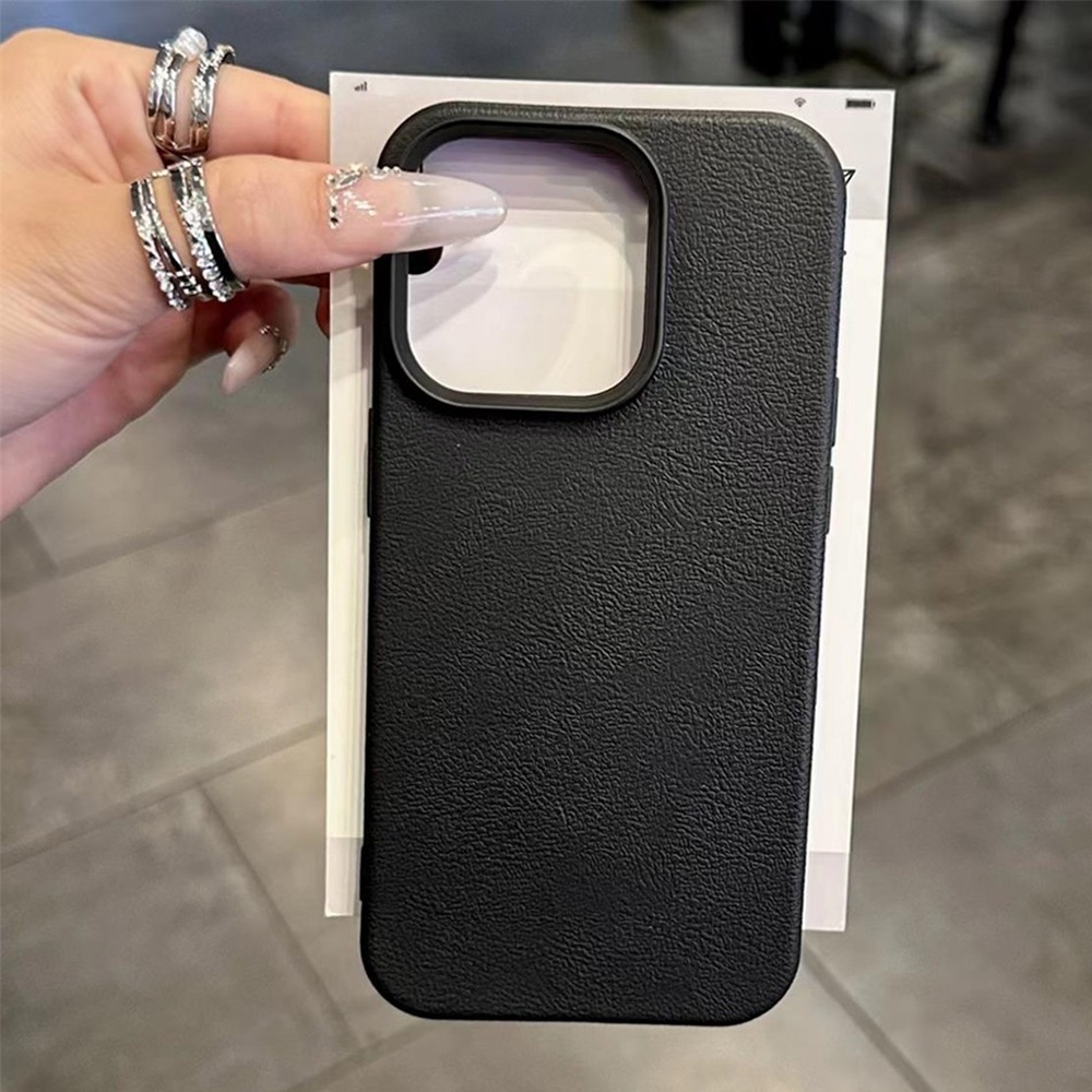 เคสโทรศัพท์มือถือ For IPhone 11 17 AIr XR X XS Max 12 13 14 15 16 Pro Max 16 Plus 15ProMax เคส TPU กันกระแทกหนังนิ่ม