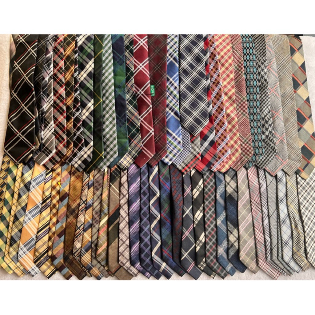 (set7👔)เนคลายสก็อต แบบผูก เนคไทนำเข้าญี่ปุ่นคัดเกรด