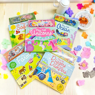 หนังสือติดสนุกเสริมสร้างความรู้ เสริมทักษะ หนังสือภาษาอังกฤษติดสนุก ผ้าสักหลาด ติดได้บ่อยติดซ้ำได้เรื่อยๆ
