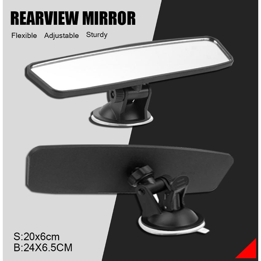กระจกมองหลังมุมกว้าง สากล หมุนได้ 360° กระจกมองหลังแบบปรับได้ Car รถยนต์