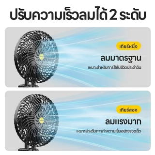 พัดลมแบตเตอรี่ไร้สาย 8นิ้ว แบตเตอรี่ลิเทียม แบตแสดงจอ สะดวกในการพกพา พัดลมปรับได้สองสปีด