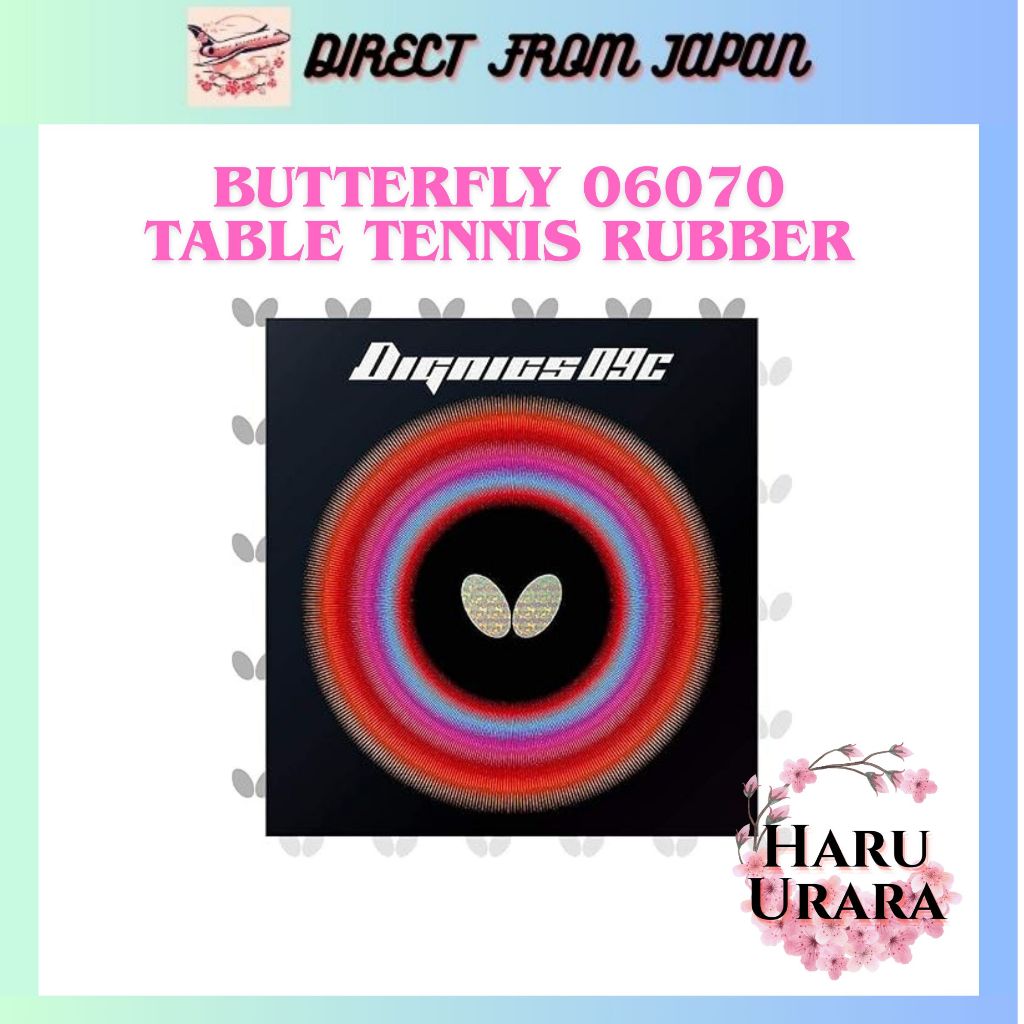 【ส่งตรงจากญี่ปุ่น】06070 Butterfly Dignics 09C ยางปิงปองแบบเหนียว  ไฮเทนชัน รุ่น