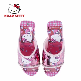 Hello Kitty รองเท้าส้นสูงเด็กหญิง รองเท้าคิตตี้ รุ่นไฟกระพริบ Sanrio ลิขสิทธิ์แท้100% รุ่นKTL-600